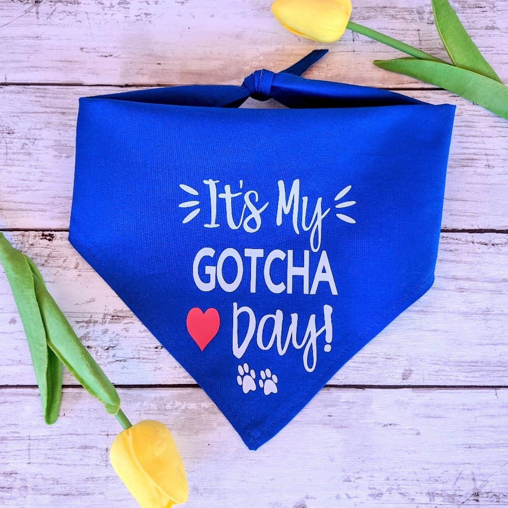 It's My Gotcha Day Dog Bandana, brand new by UrbanPetStore!